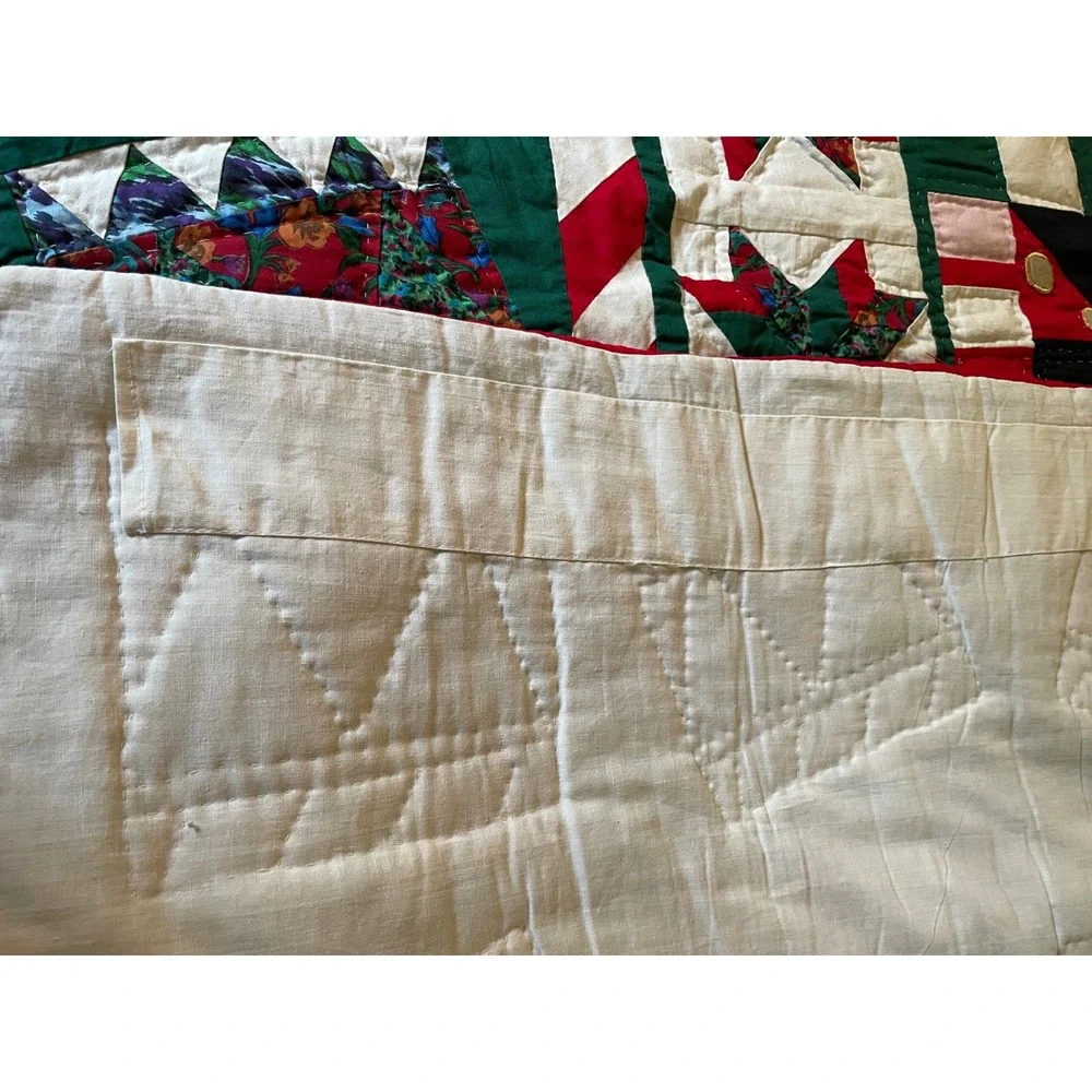 American Pacific Nutcracker Christmas Quilt Wall Hanging Cotton Holiday Decor